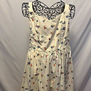Old Navy White Floral Fit & Flare Cami Mini Dress — Size XL, New Without Tags